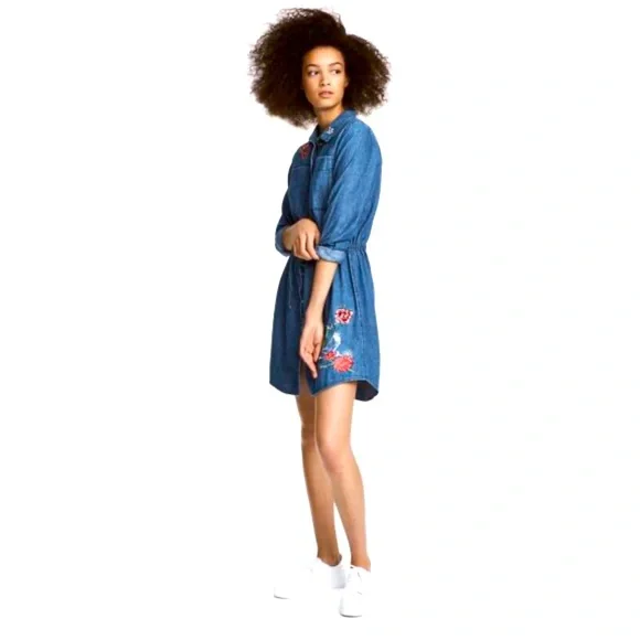 short denim dress h&m THE DENIM DRESS YOU NEED IN YOUR CLOSET TEEARAIDA